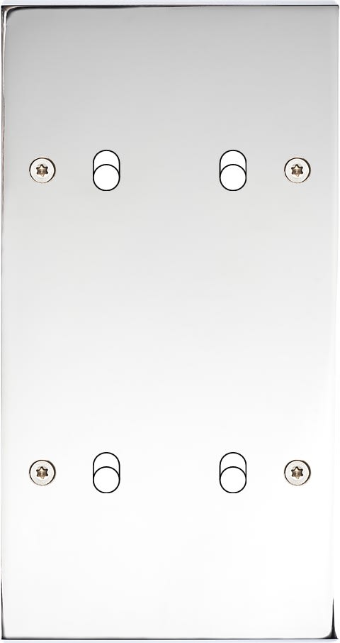 MODELEC - Façade Confidence Laiton Chrome Double Verticale B2 B2 à Vis