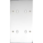 MODELEC - Façade Confidence Laiton Chrome Double Verticale B2 B2 à Vis