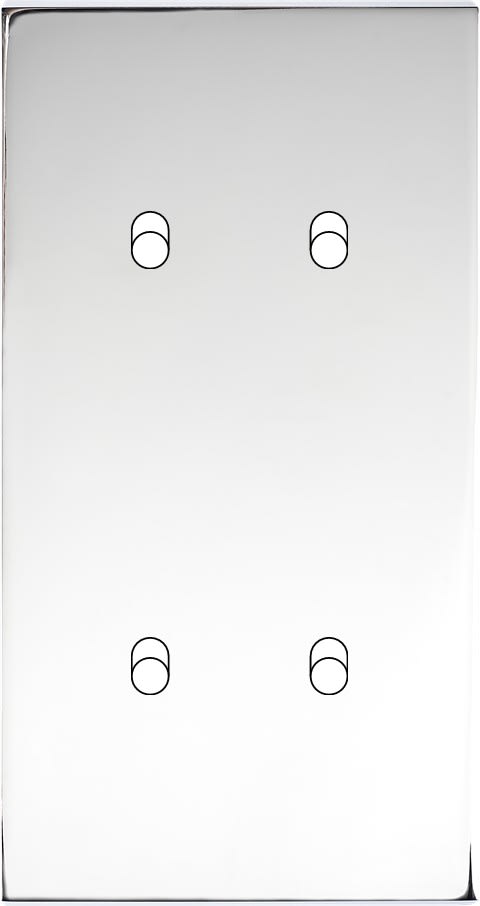 MODELEC - Façade Confidence Laiton Chrome Double Verticale 4 Basculeurs