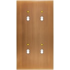 MODELEC - Façade Confidence Laiton Vieux Bronze Double Verticale B2+Led B2+Led Magnetique