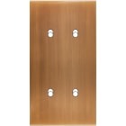 MODELEC - Façade Confidence Laiton Vieux Bronze Double Verticale 4 Basculeurs