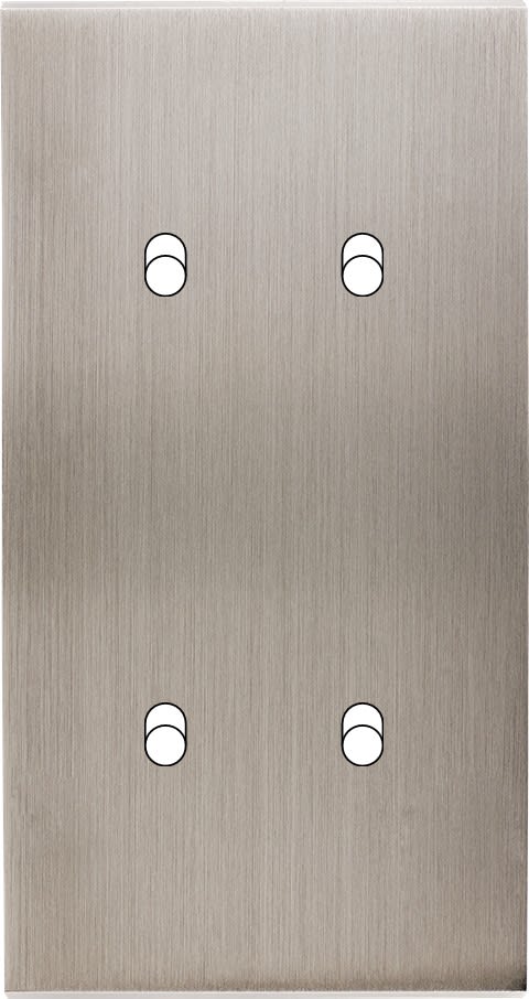MODELEC - Façade Confidence Laiton Nickel Satine Double Verticale 4 Basculeurs