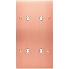 MODELEC - Façade Confidence Laiton Cuivre Satine Double Verticale B4 à Vis