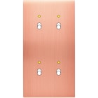 MODELEC - Façade Confidence Laiton Cuivre Satine Double Verticale B2+Led B2+Led Magnetique