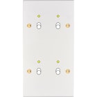 MODELEC - Façade Confidence Laiton Blanc Email Double Verticale B2+Led B2+Led à Vis