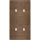 MODELEC - Façade Fascination Laiton Coslan Double Verticale 4 Basculeurs