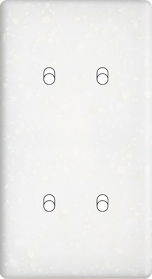 MODELEC - Façade Hitera Terrazzo Blanc Double Verticale B2 B2