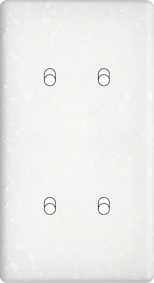 MODELEC - Façade Hitera Terrazzo Blanc Double Verticale B2 B2