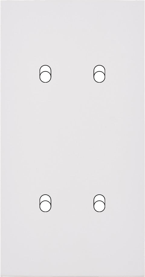 MODELEC - Façade Désir Blanc Mat Double Verticale B1 B2