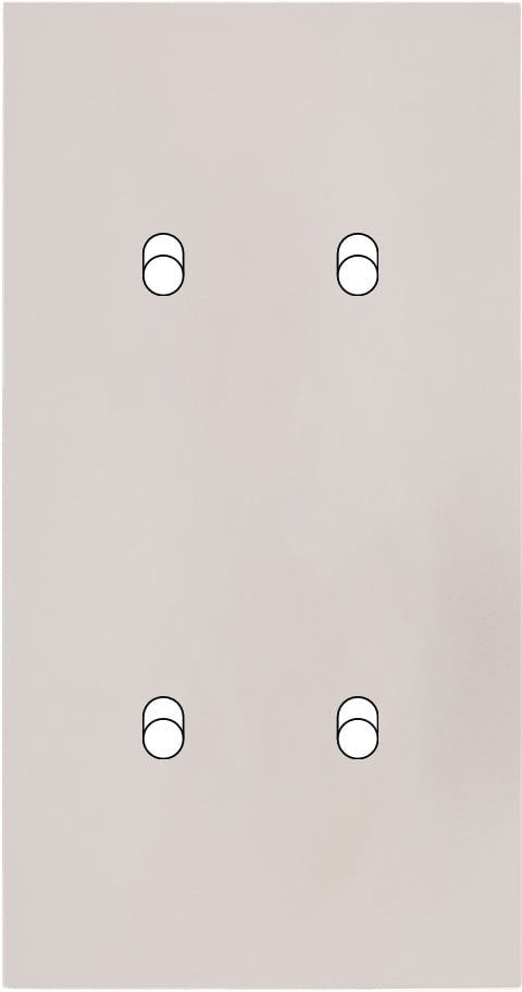 MODELEC - Façade Désir Gris Perle Mat Double Verticale B2 B2
