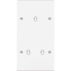 MODELEC - Façade Confidence Laiton Blanc Mat Double Verticale B1 B2 à Vis