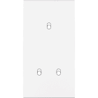 MODELEC - Façade Confidence Laiton Blanc Double Verticale 3 Basculeurs Eloignes