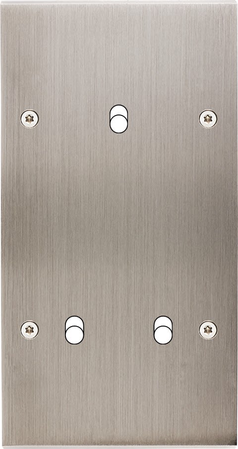 MODELEC - Façade Confidence Laiton Nickel Satine Double Verticale B1 B2 à Vis