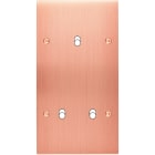 MODELEC - Façade Confidence Laiton Cuivre Satine Double Verticale B3X à Vis