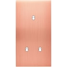 MODELEC - Façade Confidence Laiton Cuivre Satine Double Verticale 3 Basculeurs Eloignes