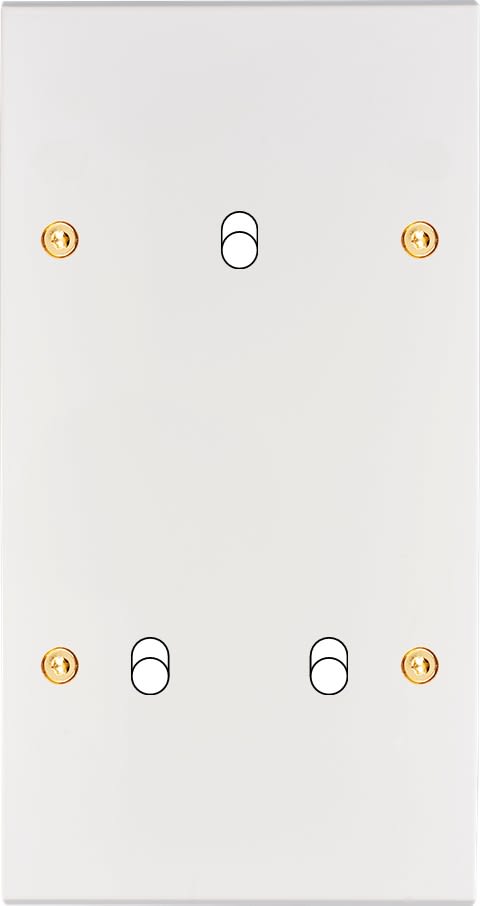 MODELEC - Façade Confidence Laiton Blanc Email Double Verticale B1 B2 à Vis