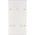 MODELEC - Façade Confidence Laiton Blanc Email Double Verticale B1 B2 à Vis