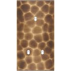 MODELEC - Façade Fascination Laiton Onde Double Verticale 3 Basculeurs Eloignes