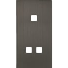 MODELEC - Façade Empreintes ANGLE Canon de Fusil Double Verticale 1 bouton 2 boutons M