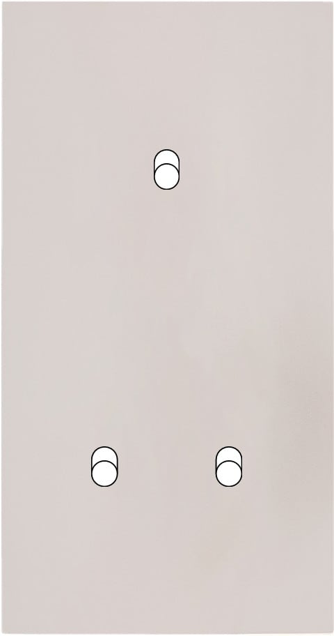 MODELEC - Façade Désir Gris Perle Mat Double Verticale B1 B2