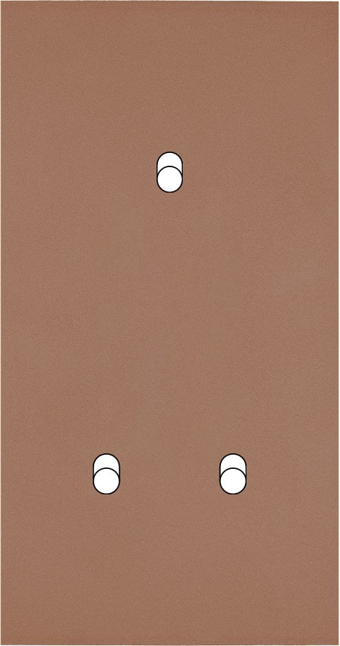 MODELEC - Façade Désir Moka Mat Double Verticale B1 B2