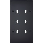 MODELEC - Façade Confidence Laiton Noir Mat Double Verticale B6 à Vis