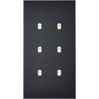 MODELEC - Façade Confidence Laiton Noir Double Verticale 6 Basculeurs