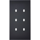 MODELEC - Façade Confidence Laiton Noir Double Verticale 6 Basculeurs