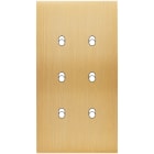 MODELEC - Façade Confidence Laiton Brosse Double Verticale 6 Basculeurs