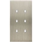 MODELEC - Façade Confidence Laiton Acier Double Verticale 6 Basculeurs