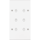 MODELEC - Façade Confidence Laiton Blanc Mat Double Verticale B6 à Vis