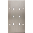 MODELEC - Façade Confidence Laiton Nickel Satine Double Verticale B6 à Vis