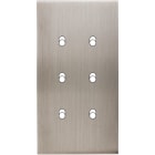 MODELEC - Façade Confidence Laiton Nickel Satine Double Verticale 6 Basculeurs