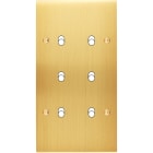 MODELEC - Façade Confidence Laiton Satine Double Verticale B6 à Vis