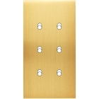 MODELEC - Façade Confidence Laiton Satine Double Verticale 6 Basculeurs