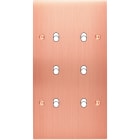 MODELEC - Façade Confidence Laiton Cuivre Satine Double Verticale B6 à Vis