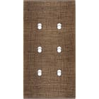 MODELEC - Façade Fascination Laiton Coslan Double Verticale 6 Basculeurs