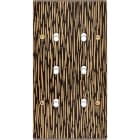 MODELEC - Façade Fascination Laiton Fauve Double Verticale B6 à Vis