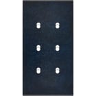 MODELEC - Façade Fascination Laiton Ombre Double Verticale 6 Basculeurs