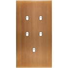 MODELEC - Façade Confidence Laiton Vieux Bronze Double Verticale 5 Basculeurs