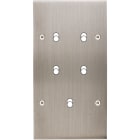 MODELEC - Façade Confidence Laiton Nickel Satine Double Verticale B5 à Vis