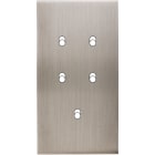 MODELEC - Façade Confidence Laiton Nickel Satine Double Verticale 5 Basculeurs