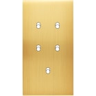 MODELEC - Façade Confidence Laiton Satine Double Verticale 5 Basculeurs