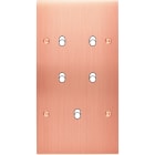 MODELEC - Façade Confidence Laiton Cuivre Satine Double Verticale B5 à Vis