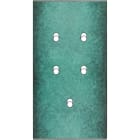 MODELEC - Façade Fascination Laiton Jade Double Verticale 5 Basculeurs