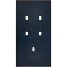 MODELEC - Façade Fascination Laiton Ombre Double Verticale 5 Basculeurs