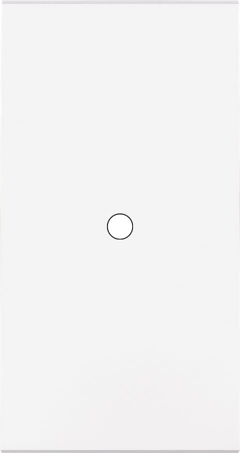 MODELEC - Façade Confidence Laiton Blanc Double Verticale 1 Push