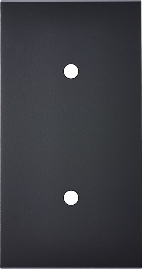 MODELEC - Façade Confidence Laiton Noir Double Verticale 2 Push