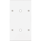 MODELEC - Façade Confidence Laiton Blanc Mat Double Verticale P1 P1 à Vis