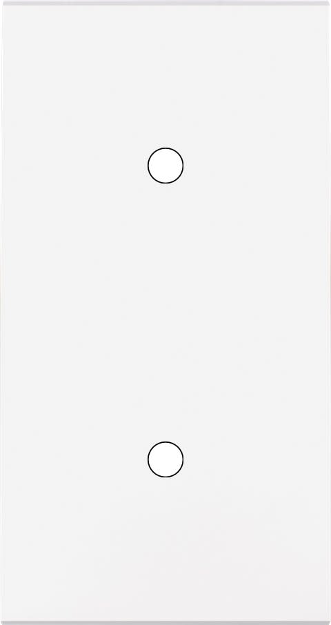 MODELEC - Façade Confidence Laiton Blanc Double Verticale 2 Push